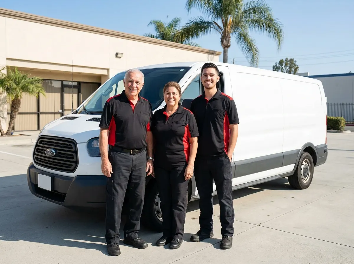 Precision Dumpster Rental equipment rental service team in Anaheim, CA